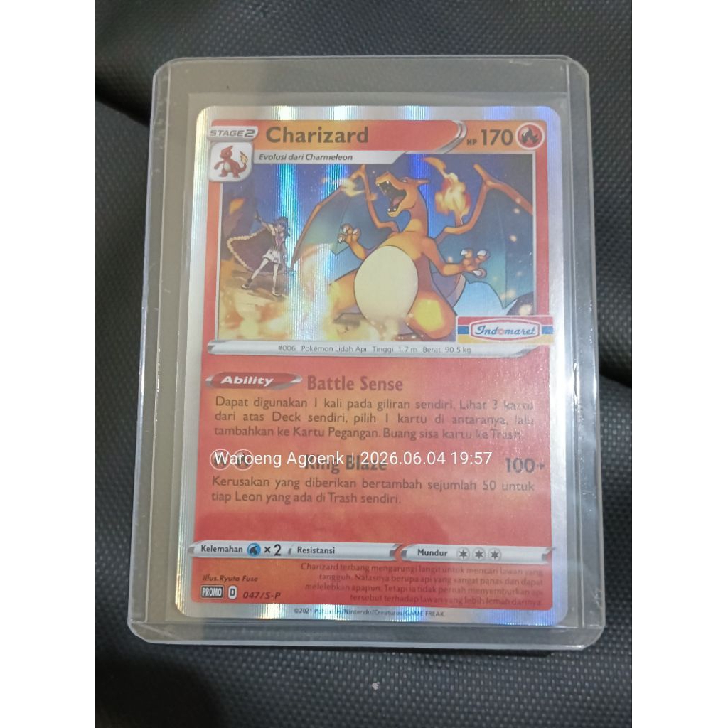 Charizard Indomaret Kartu TCG Pokemon Charizard