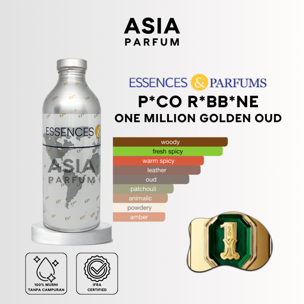 ESSENCES & PARFUMS MINOS GO 87745 - BIBIT PARFUM ONE MLN GOLDEN OUD - SEGEL & REPACK 100G