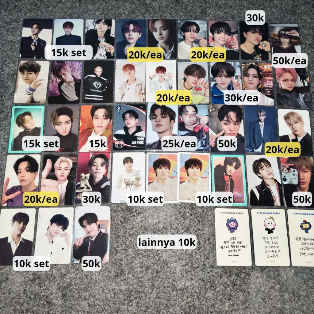 [WAJIB CO BUNGKUS] SALE JIHOON YOSHI MASHIHO ASAHI JAEHYUK YEDAM JEONGWOO pc treasure kolbuk last ni