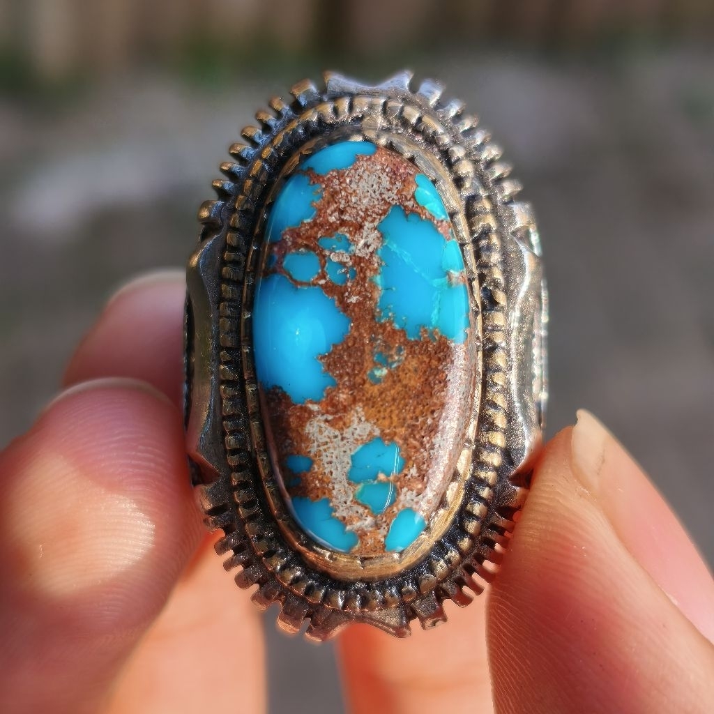 Pirus Mesir Royal Blue Ring Alpaka Top Quality