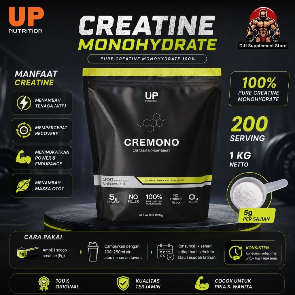 UP NUTRITION CREMONO CREATINE MONOHYDRATE 1000 GR