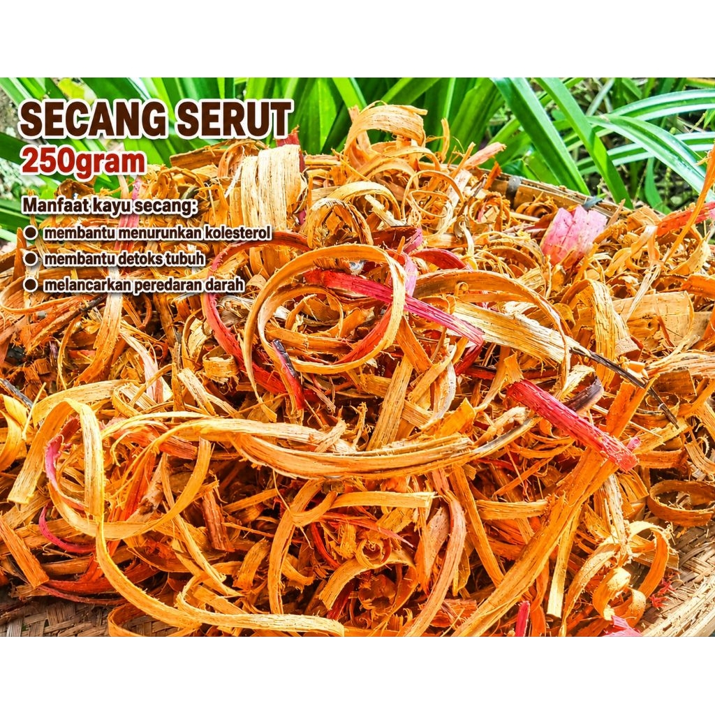 250gram secang serut(kuning)cocok untuk pewarna alami,wedang uwuh,mandi tradisonal
