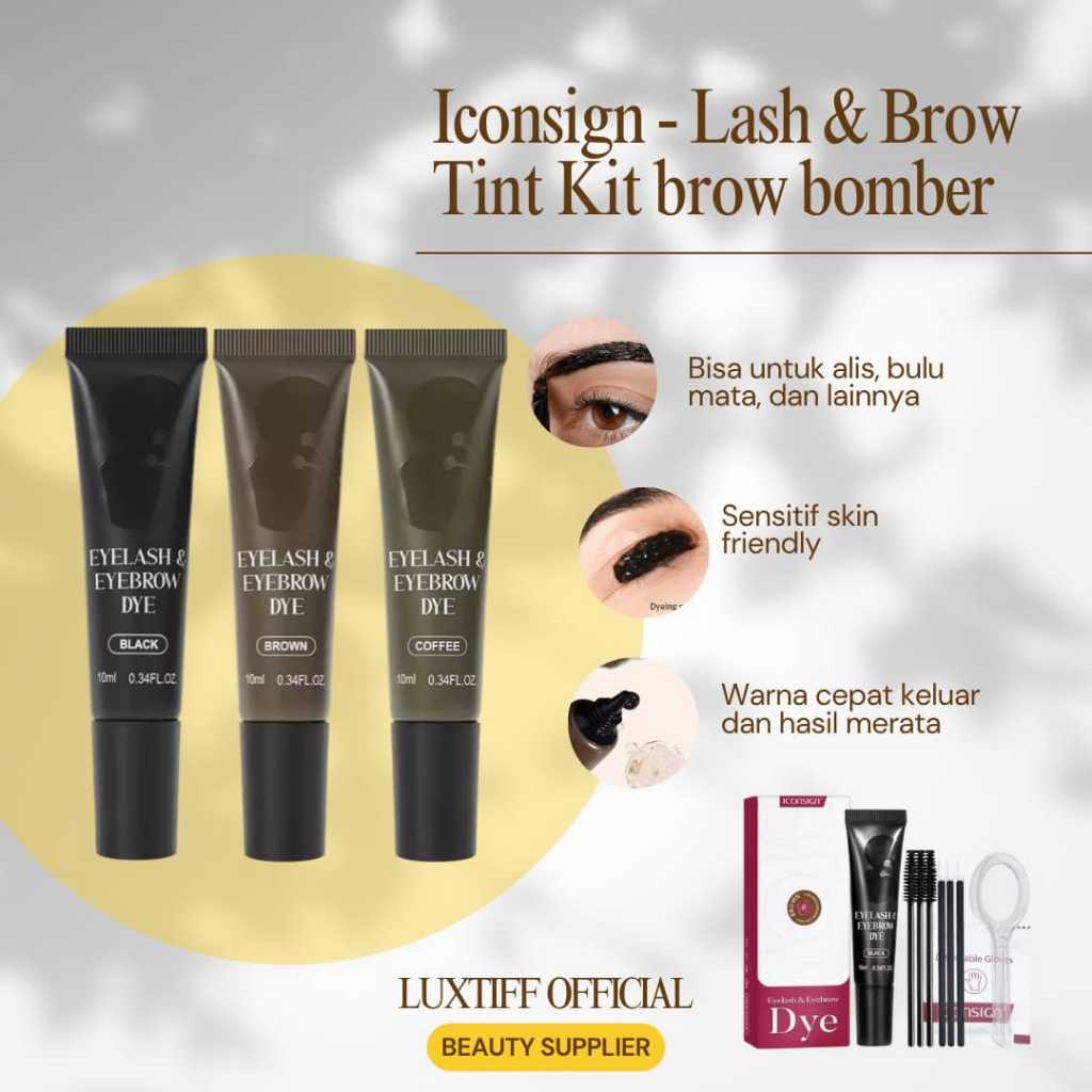 ICONSGIN - Lash & Brow Tint Kit For Brow Bomber  /Lashlift