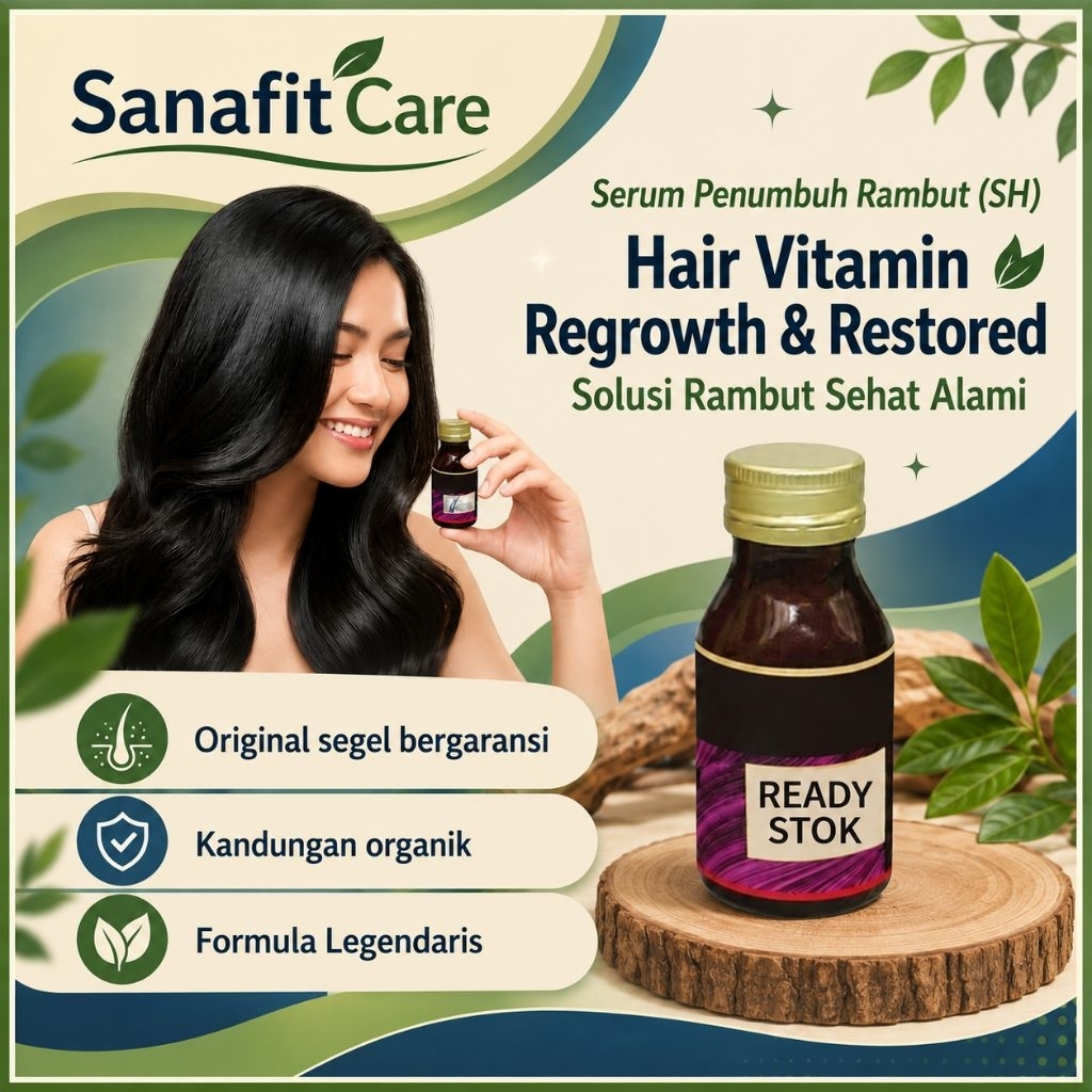 Vitamin Penumbuh Rambut Botak Shape M Pria Wanita Serum Rambut Alami