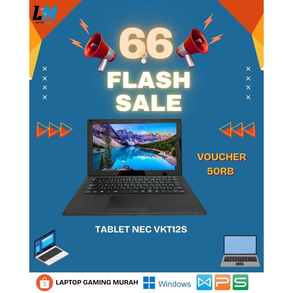 TABLET NEC VKT12S I5 GEN 7 RAM 8GB SSD 128GB SIAP PAKAI