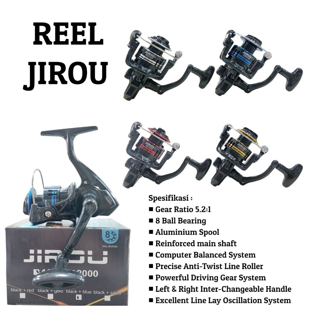 REEL JIROU BLACK 2000