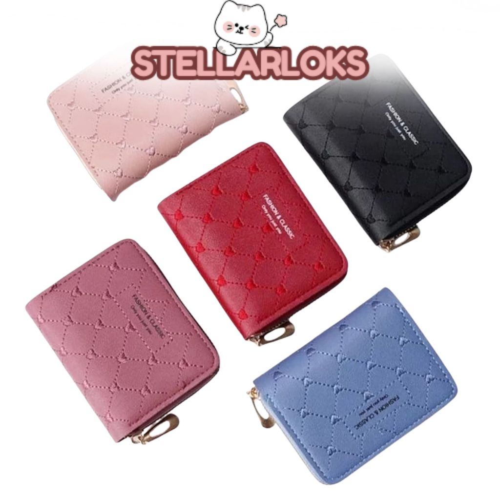 SL Dompet Koin Wanita Resleting 888 Dompet Lipat Koin Tas Dompet Kartu Fashion Wanita Korea Real Pic