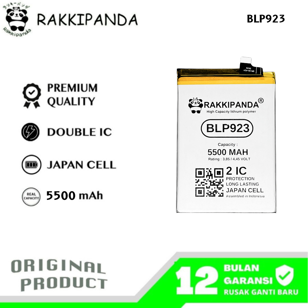 RakkiPanda - BLP923 A57 4G 2022/A57 5G/A57S/A77 5G/A77S/A78 5G/A97 5G/Realme C51 Batre Batrai Batera