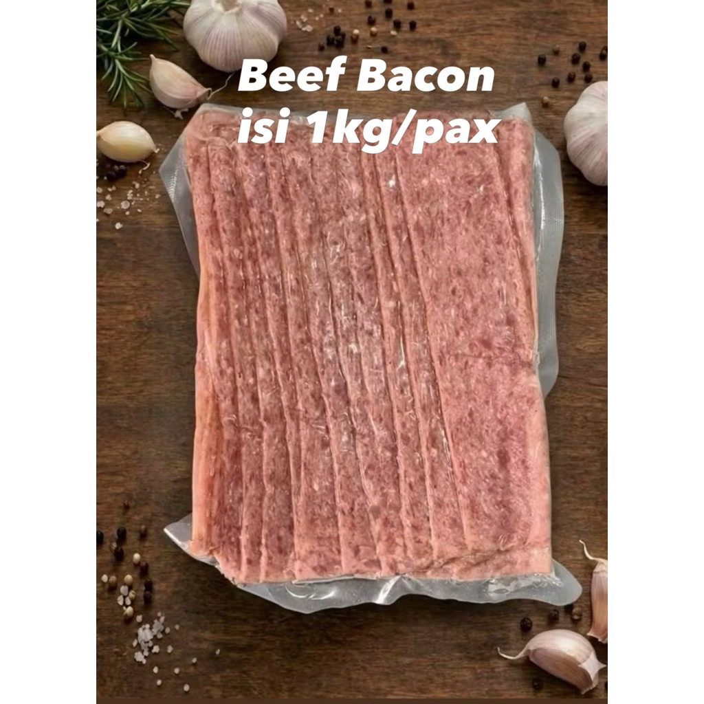 Beef Bacon / Bacon Sapi / Slice Bacon Sapi isi 1kg