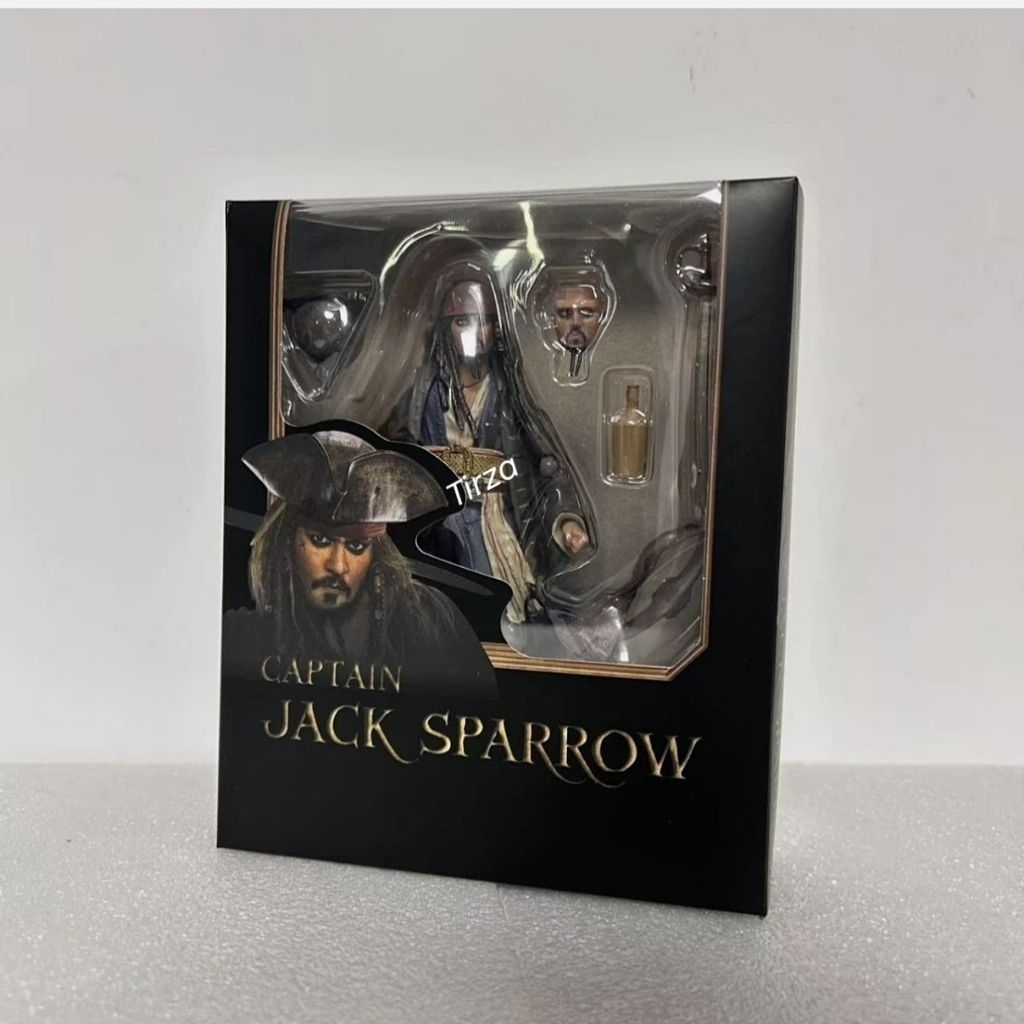 SHF Action Figure Captain Jack Sparrow dari Film Pirates of The Caribbean
