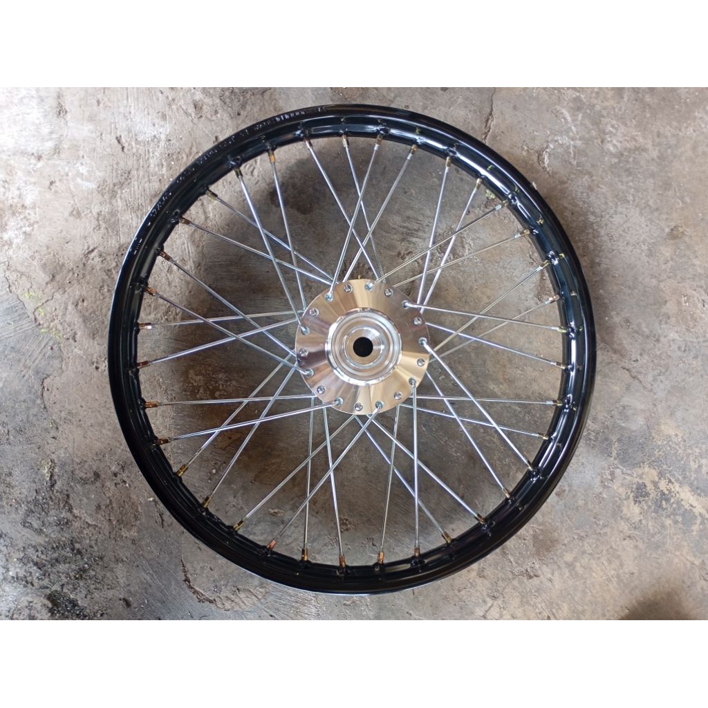 Velg Depan Ring 17 lebar 140 Hitam Full baru Siap pasang