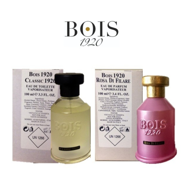 Parfum Bois 1920 Parfum Box Tester Original - Relativamente Rosso & Classic 1920 & Rosa di Filare & 