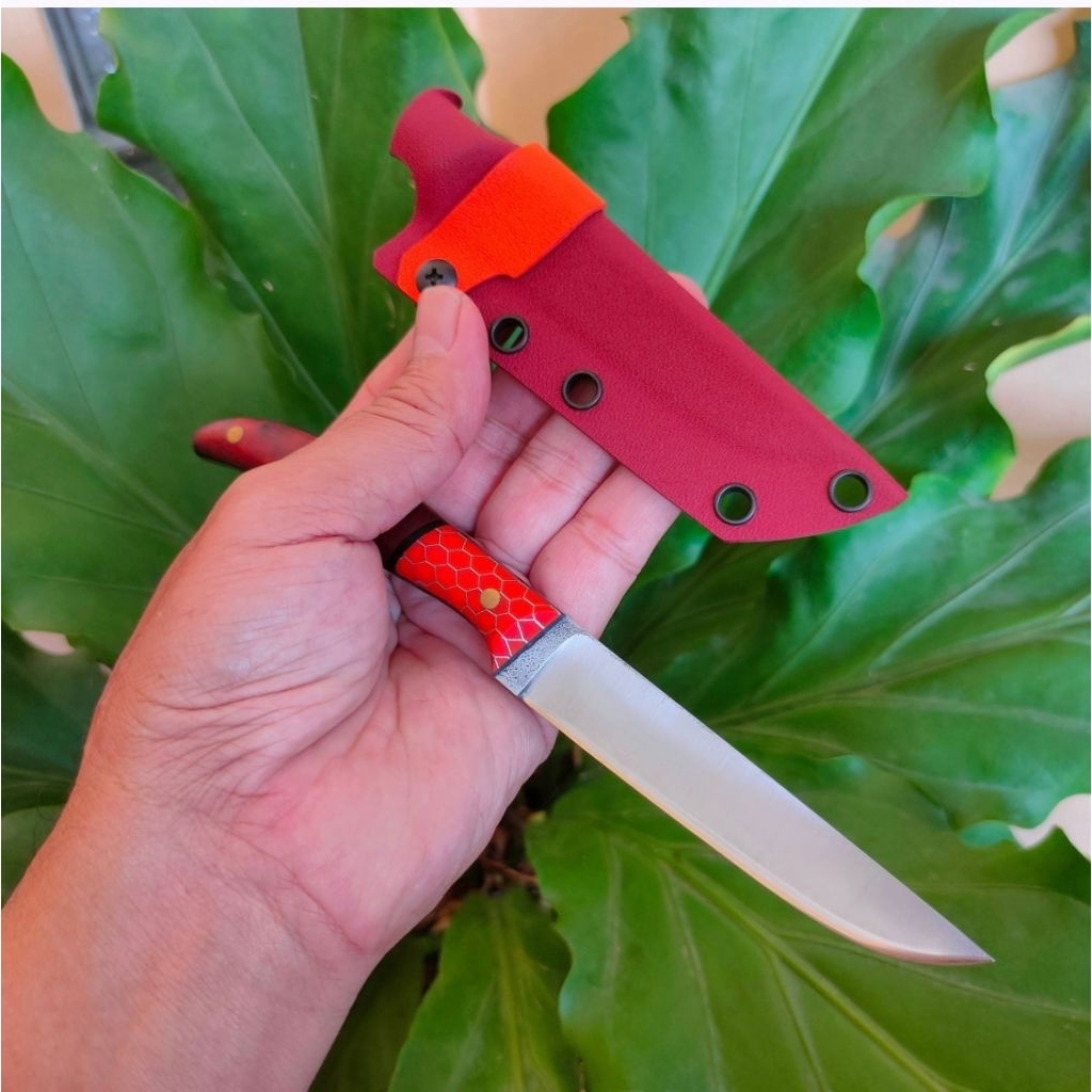 DC11 Handmade Skinner Kitchen knife, Pisau dapur cantik dengan material baja DC11 setara  K110, D2 a
