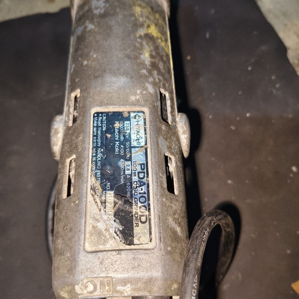 MESIN GERINDA HITACHI PDA100D KONDISI BEKAS
