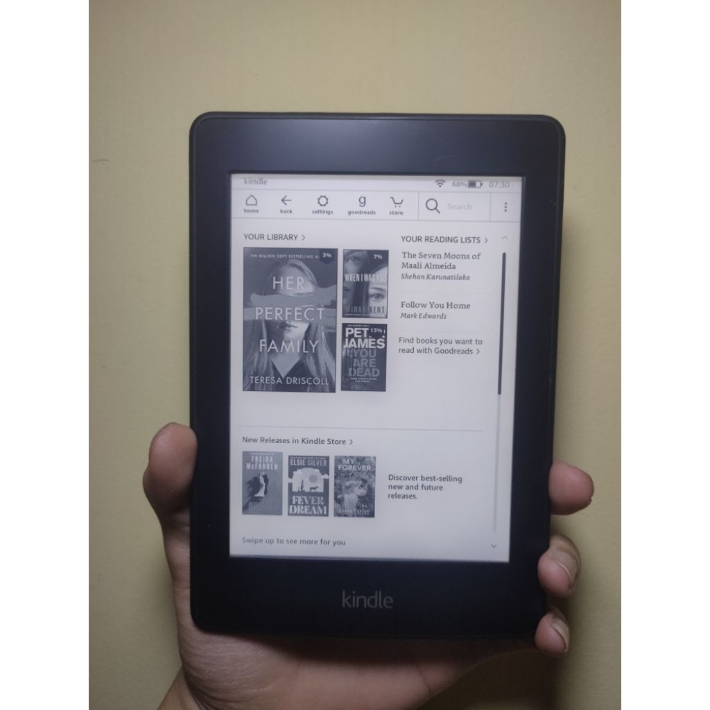 Preloved Kindle Paperwhite 6th gen - 4GB - Black (Bisa request jailbreak)