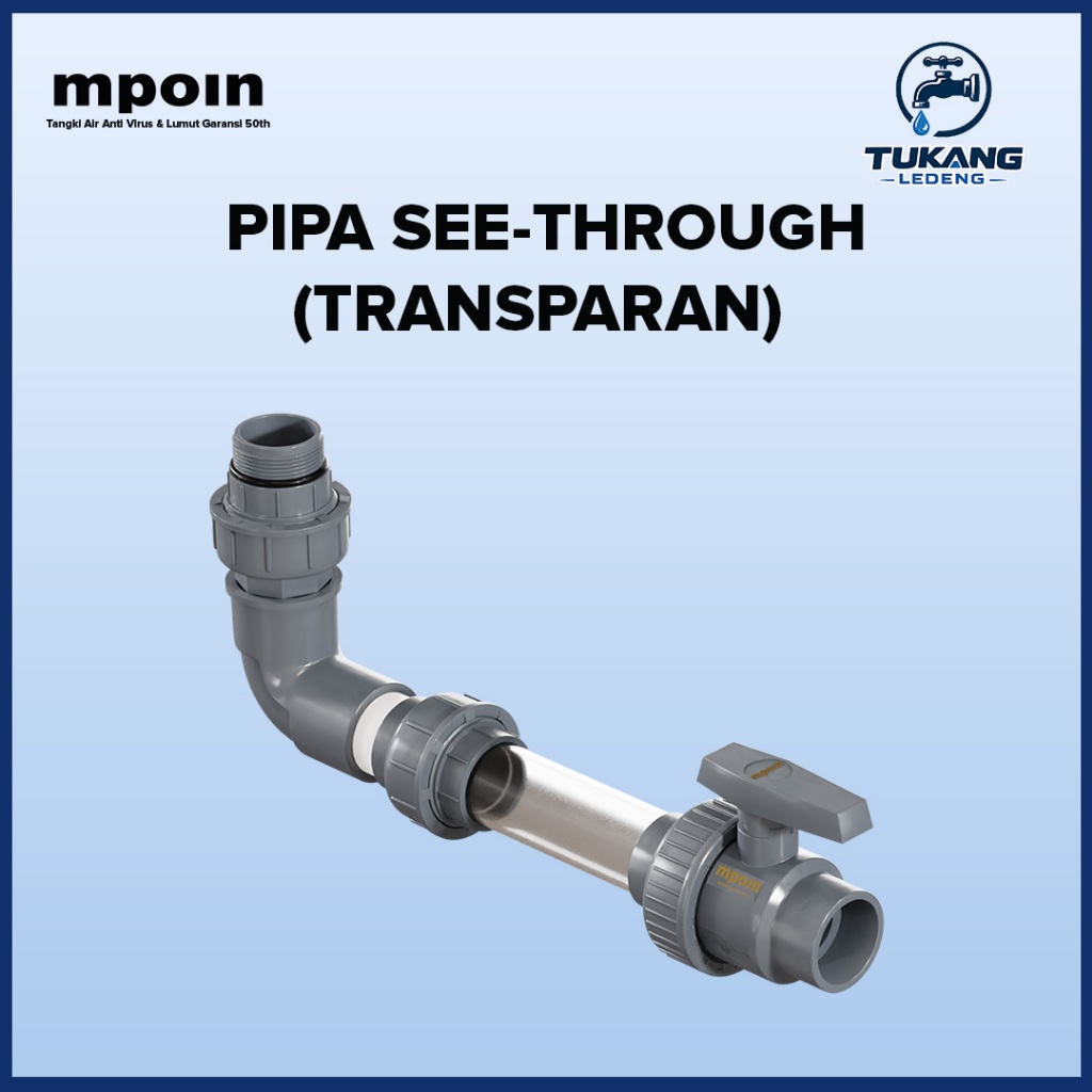 Pipa Transparan Mpoin Drain - Pipa See Through MPOIN DRAIN