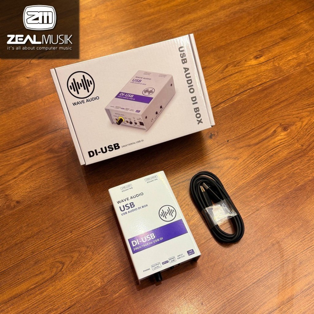 Wave Audio DI-USB / DI USB Audio DI Box 24bit/192KHz - Zeal Musik Jogja