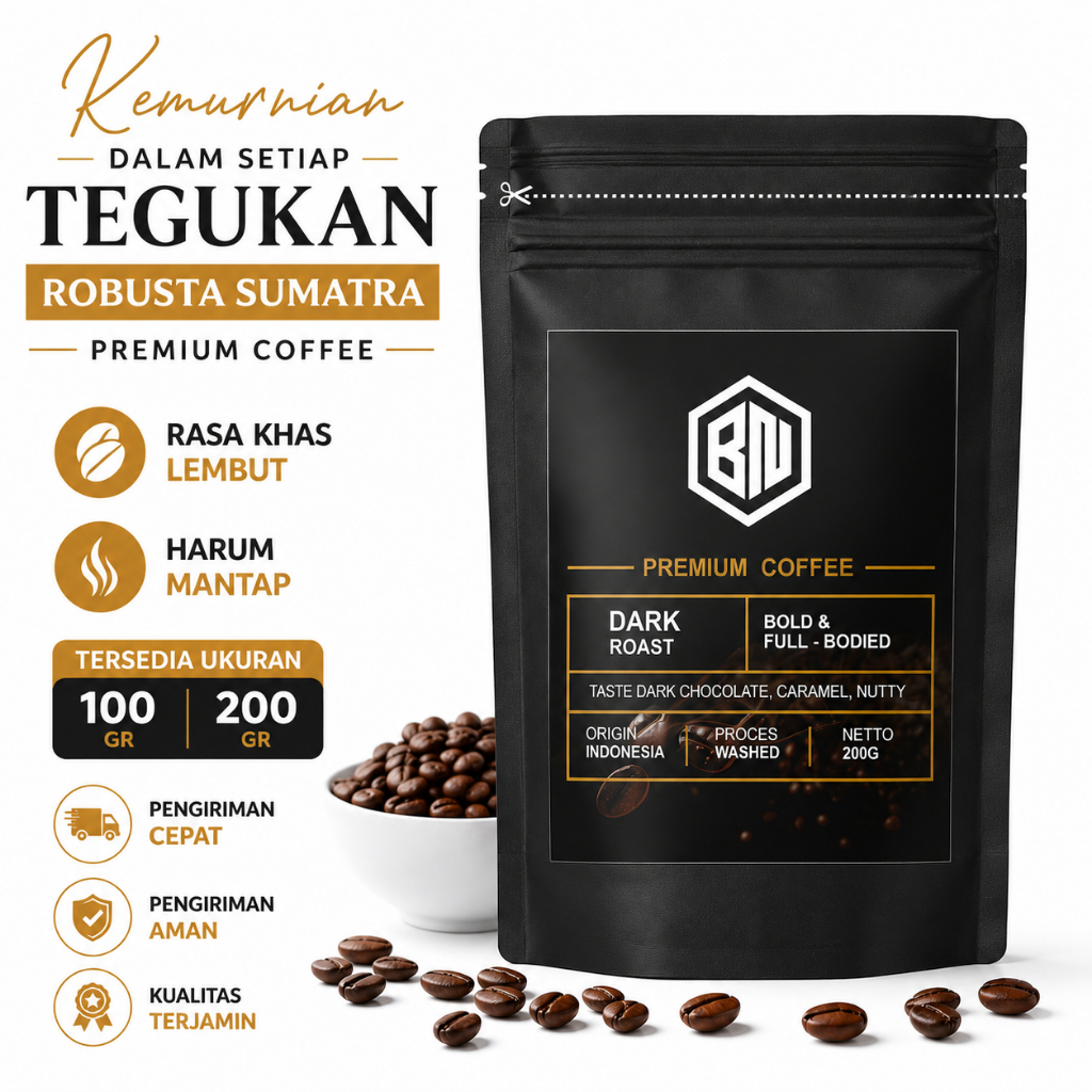Premium Coffee-Kopi Bubuk-Kopi Robusta-Kopi Murni