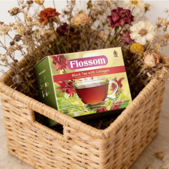 Black Tea Rosella FLOSSOM ROSELLA untuk Kesegaran Seharian