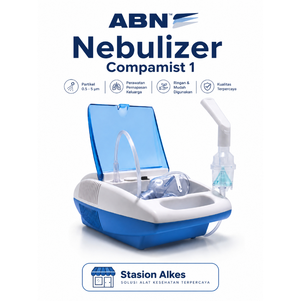 ABN Nebulizer Compressor Compamist 1 Alat Uap Pengencer Dahak