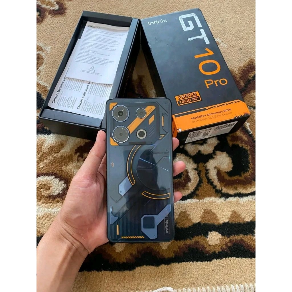 Infinix Gt 10 pro 8/256 kelengkapan hp Dus Kondisi Hp Mati total