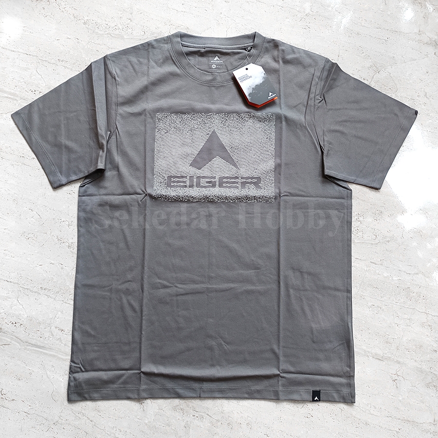 KAOS EIGER FINGER PRINT KAUS PRIA BASIC LOGO ORIGINAL