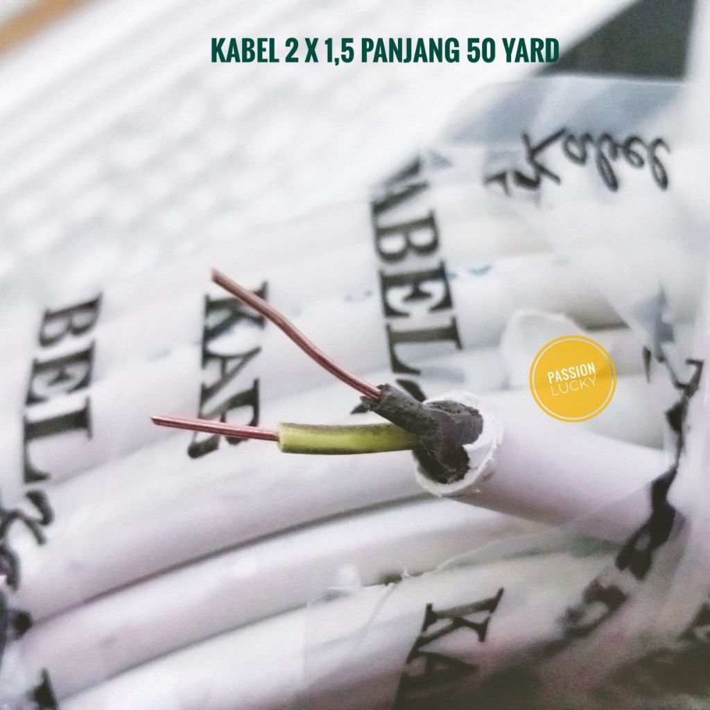 KABEL NYM 2X1,5 KAWAT DIJUAL PERMETER/KABEL AUDIO HYO SERABUT 2X 0.75