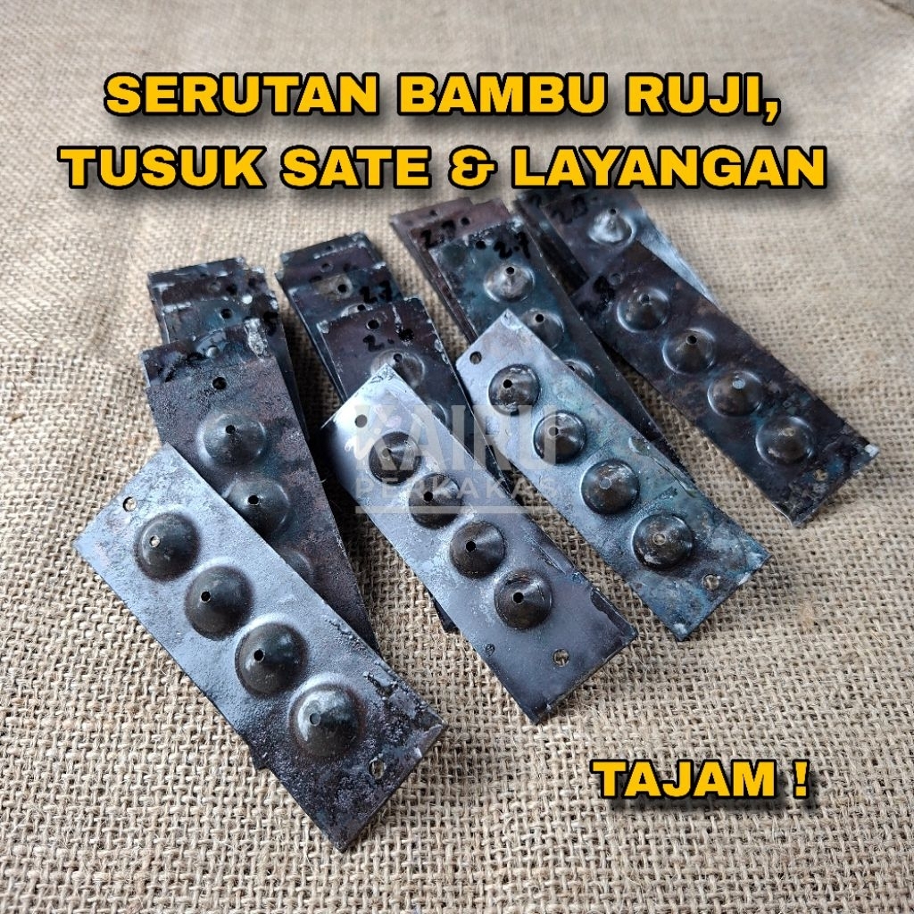 Serutan Bambu Ruji, Tusuk Sate & Layang-layang Bahan Baja