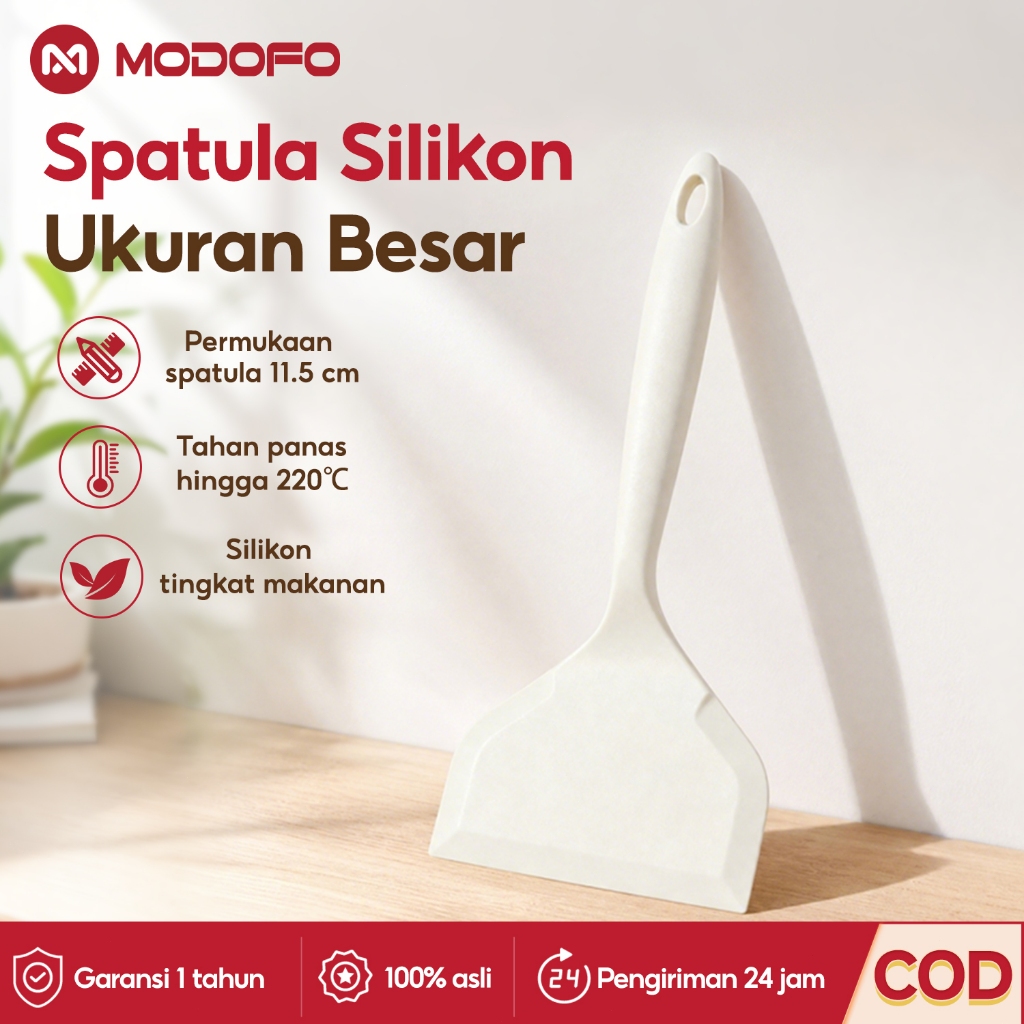 MODOFO Spatula Kue Spatula Anti Lengket Tahan Panas Spatula Silikon Spatula Mpasi Bayi Food Grade Sp