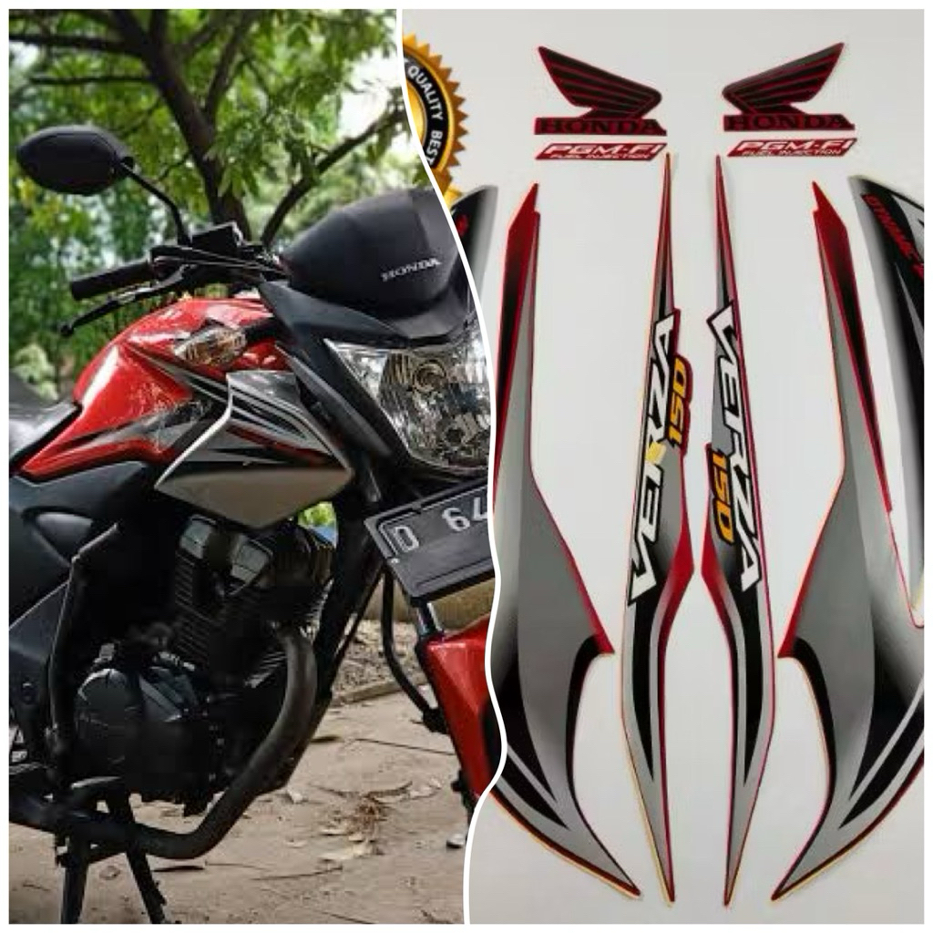 Stiker Motor Honda Verza 150 2013 2014 Merah