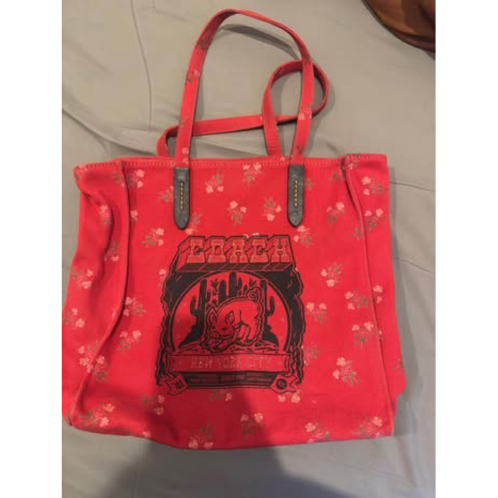 Coach tote bag shopping - original - bekas
