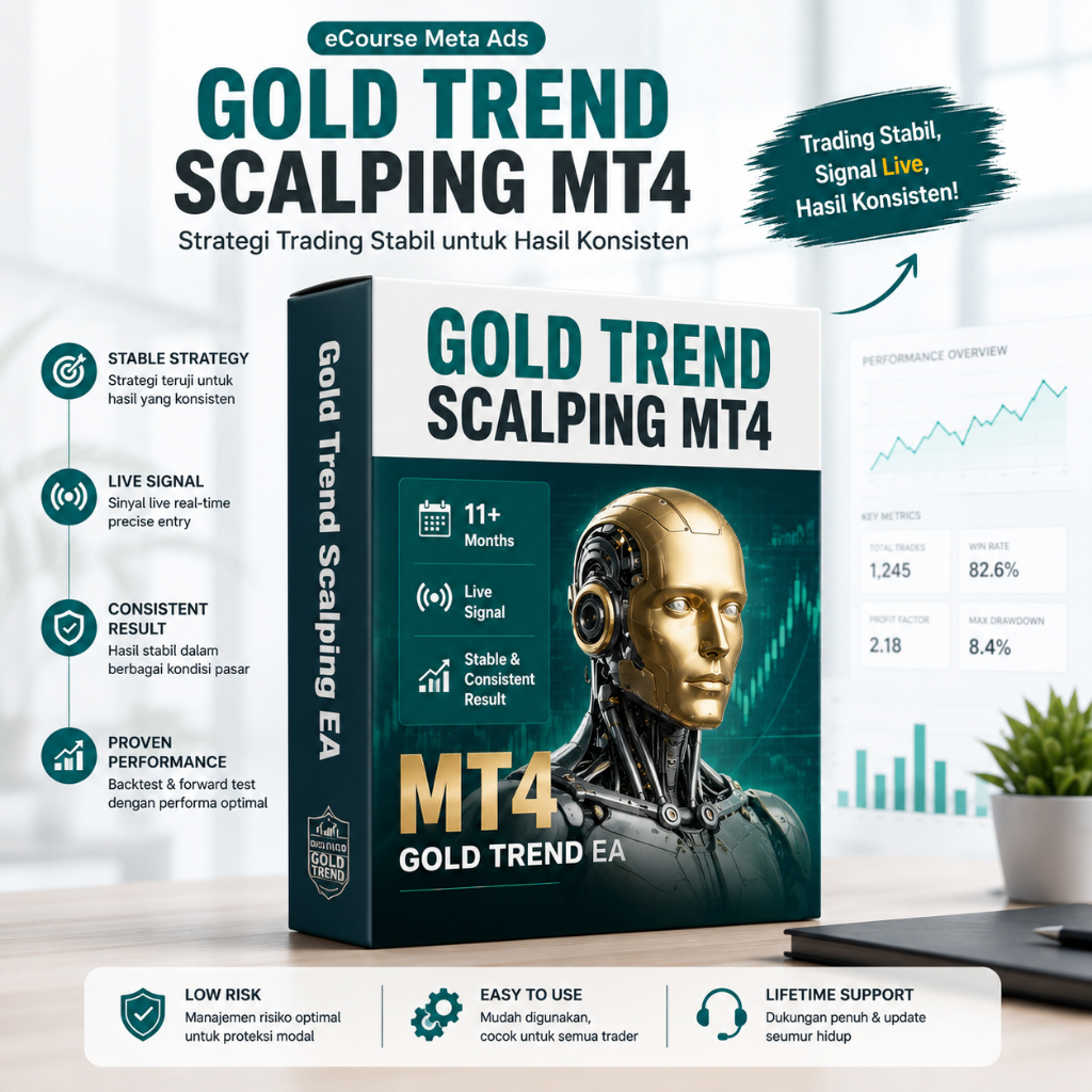 Gold Trend Scalping EA v5.1 MT4 - Robot Auto Trading Scalper Gold Terbaik