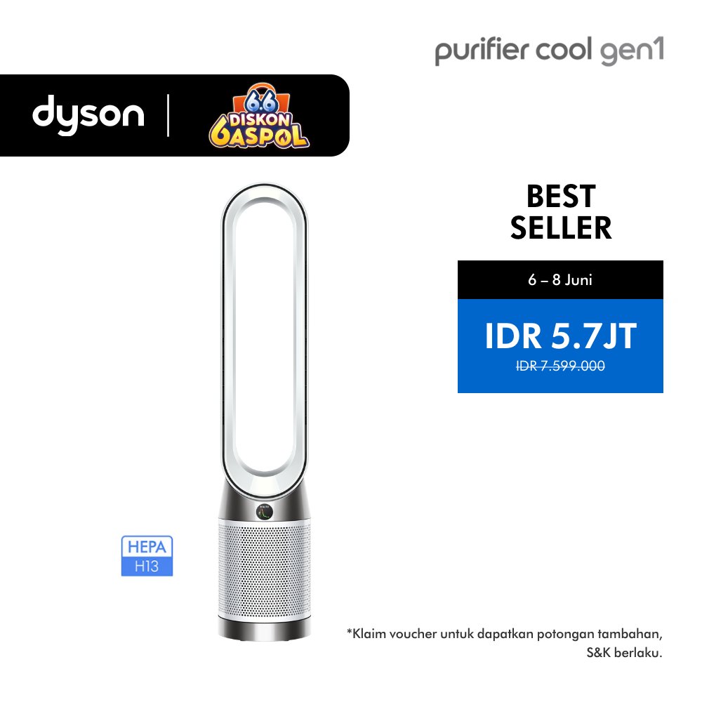 Dyson Purifier Cool TP10 - Pemurni Udara & Kipas Angin