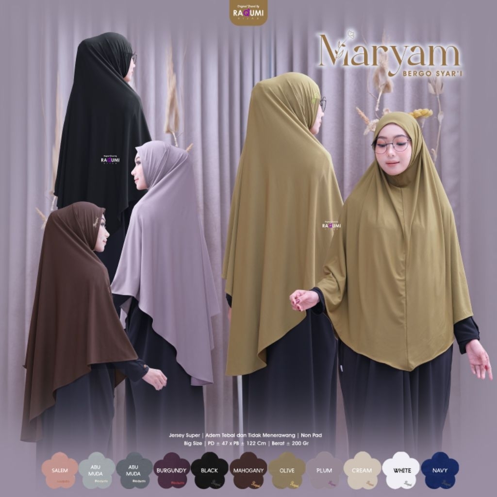 MARYAM BERGO SYARI BY RAQUMI HIJAB