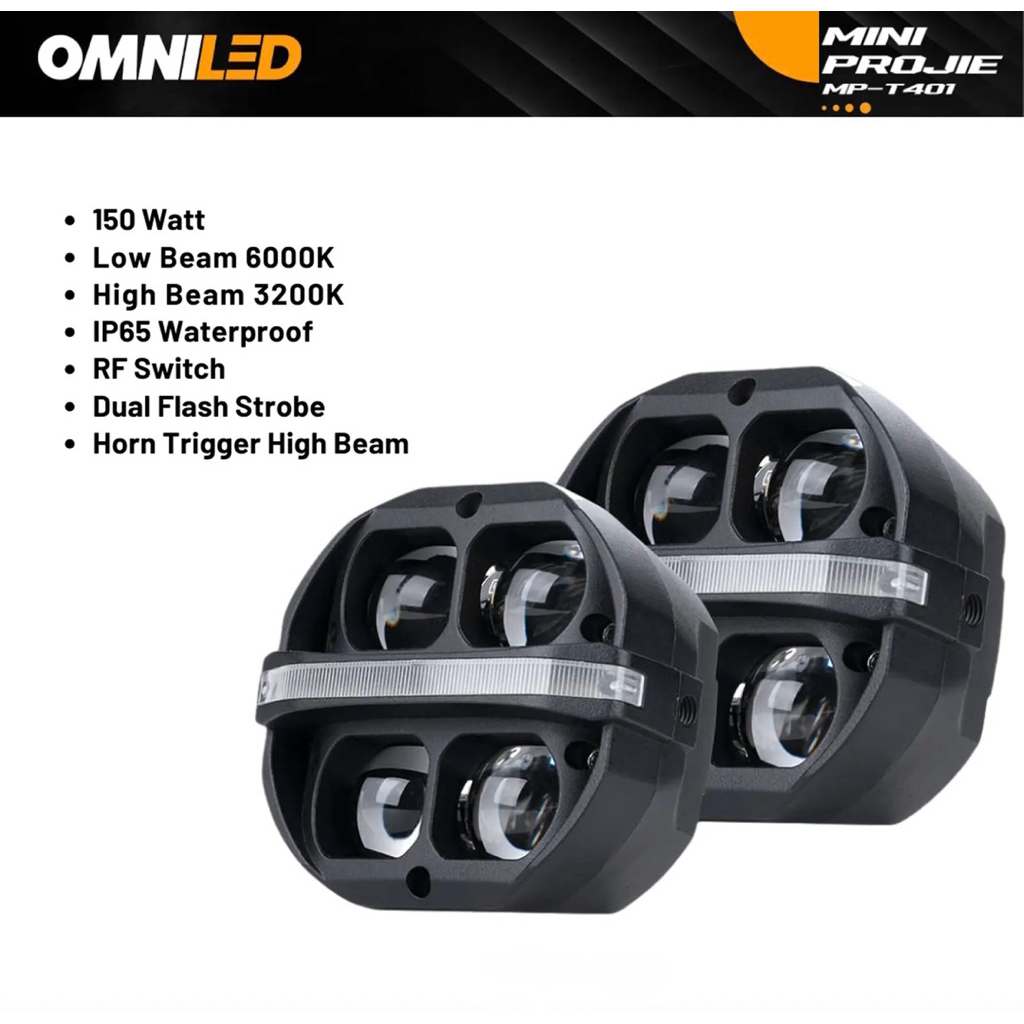 OMNILED MINILASER FOGHLAMP MOTOR MOBIL LAMPU TAMBAHAN