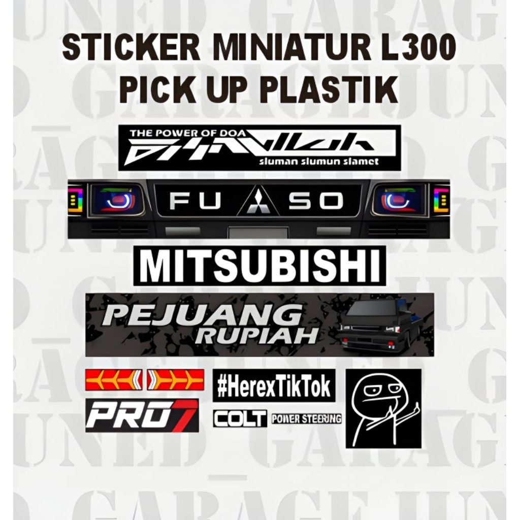 Stiker Miniatur L300 Pickup FUSO