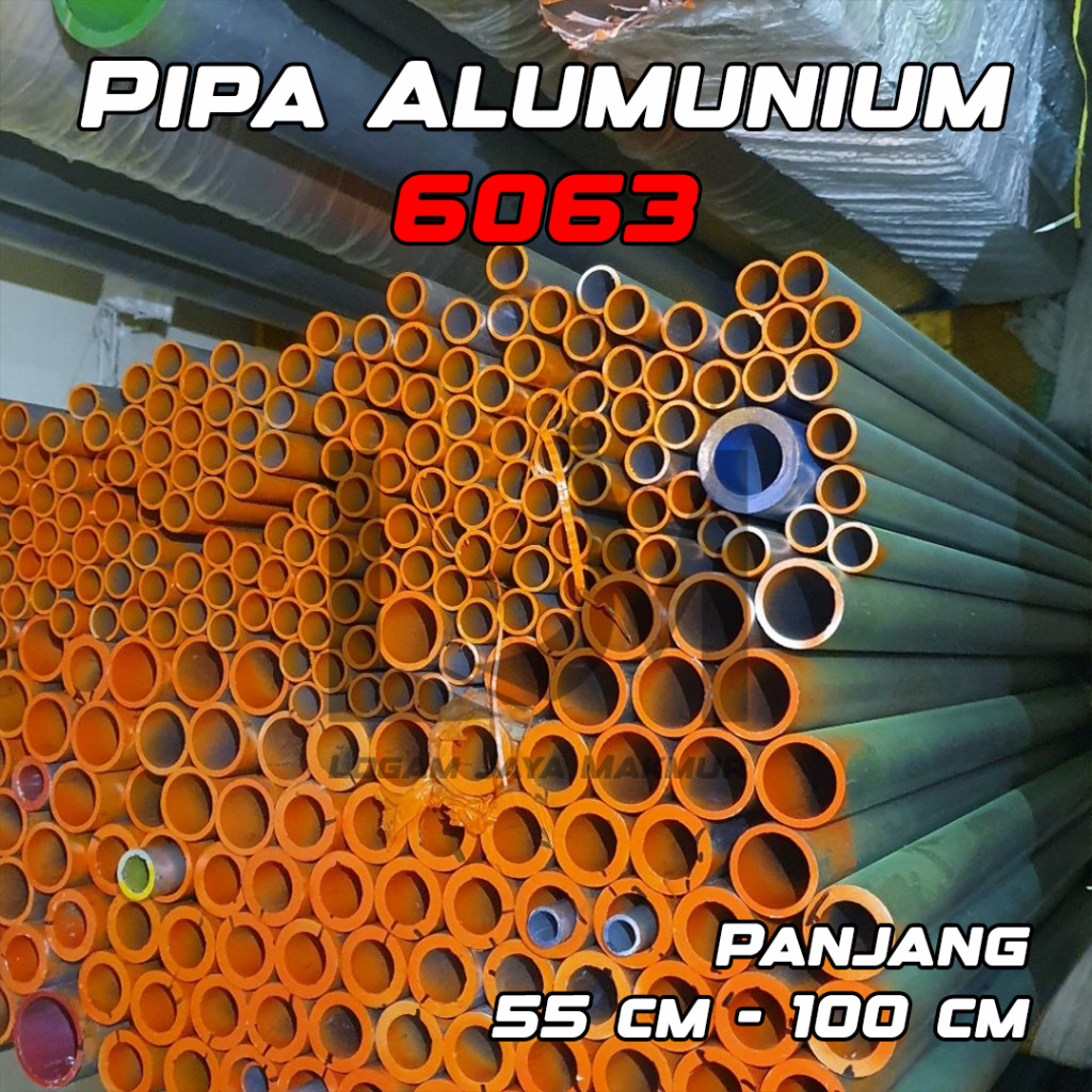 Pipa Alumunium / Aluminium 6063 OD 15 .8 mm x ID 12.8 mm tebal 1.5 mm Harga panjang per 55 cm • 60 c