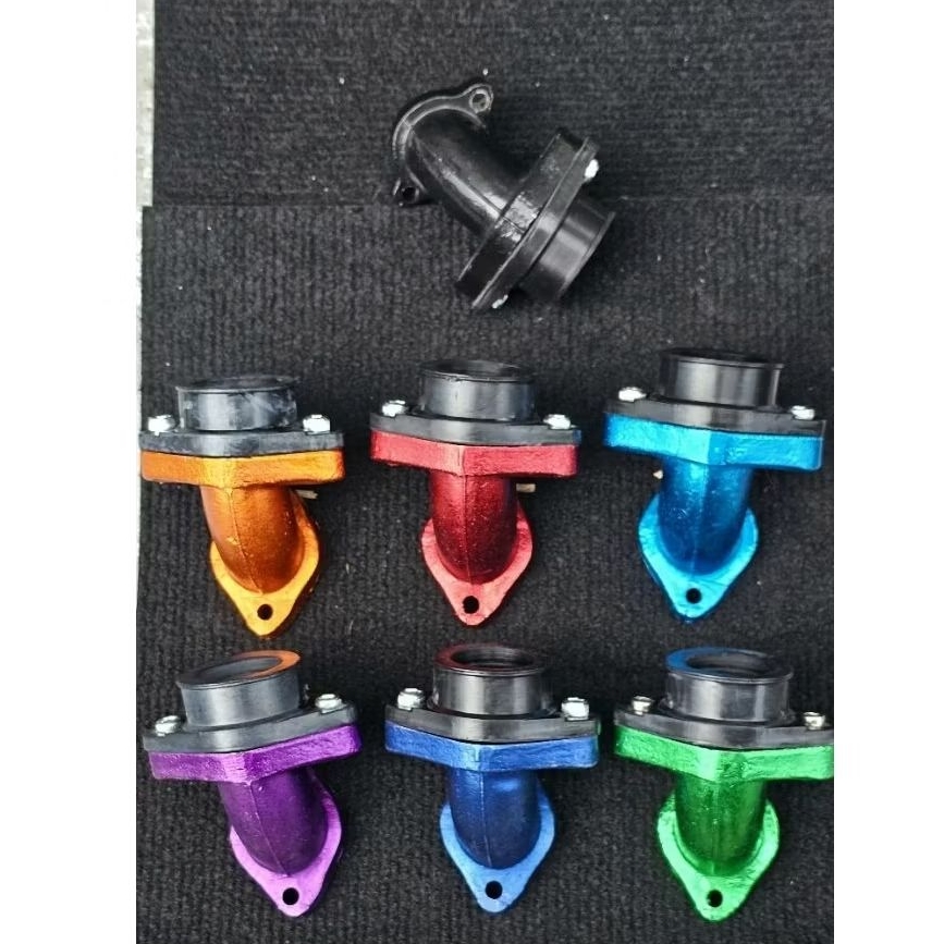 Intake Manifold bebek Miring Universal untuk Supra, Jupiter, karisma sleep engine PNP karbu