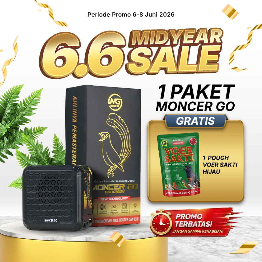 Moncer Go Isian Suara Terlengkap Burung Pemasteran | Speaker Digital MP3 Garansi 1 Bulan