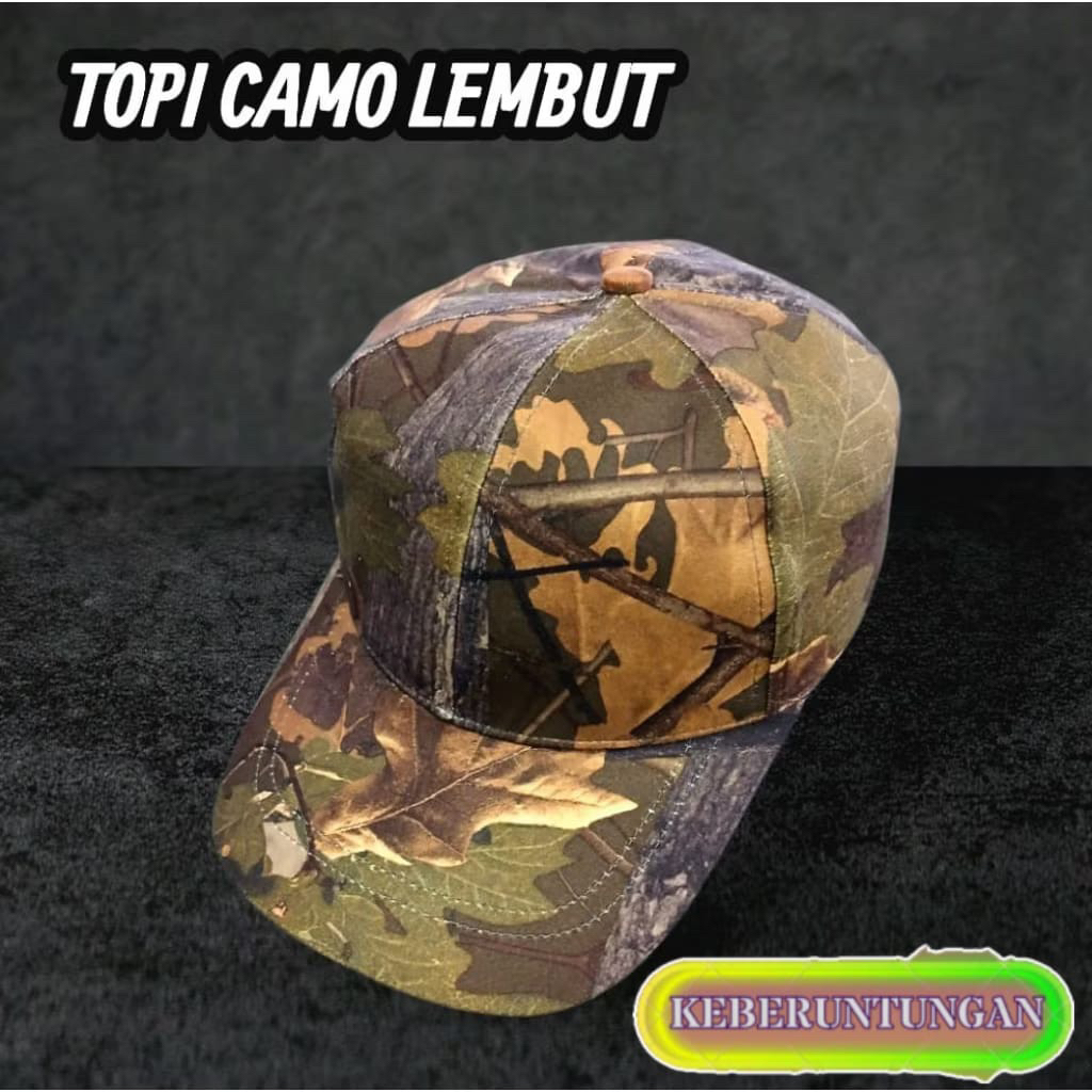 topi camo/topi loreng daun tapi loreng army outdoor topi camo pria/wanita