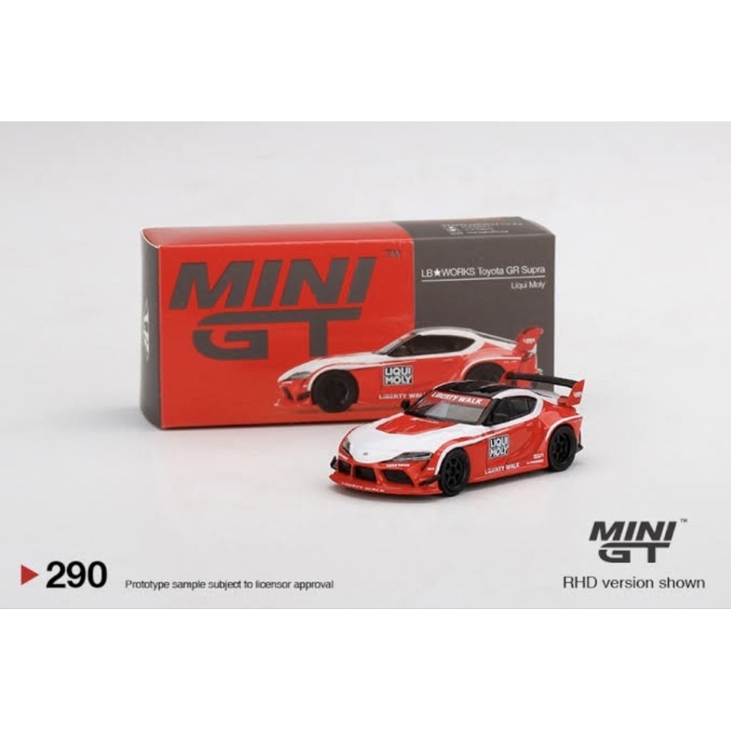 Mini GT 290 LB Works Toyota GR Supra Liqui Moly
