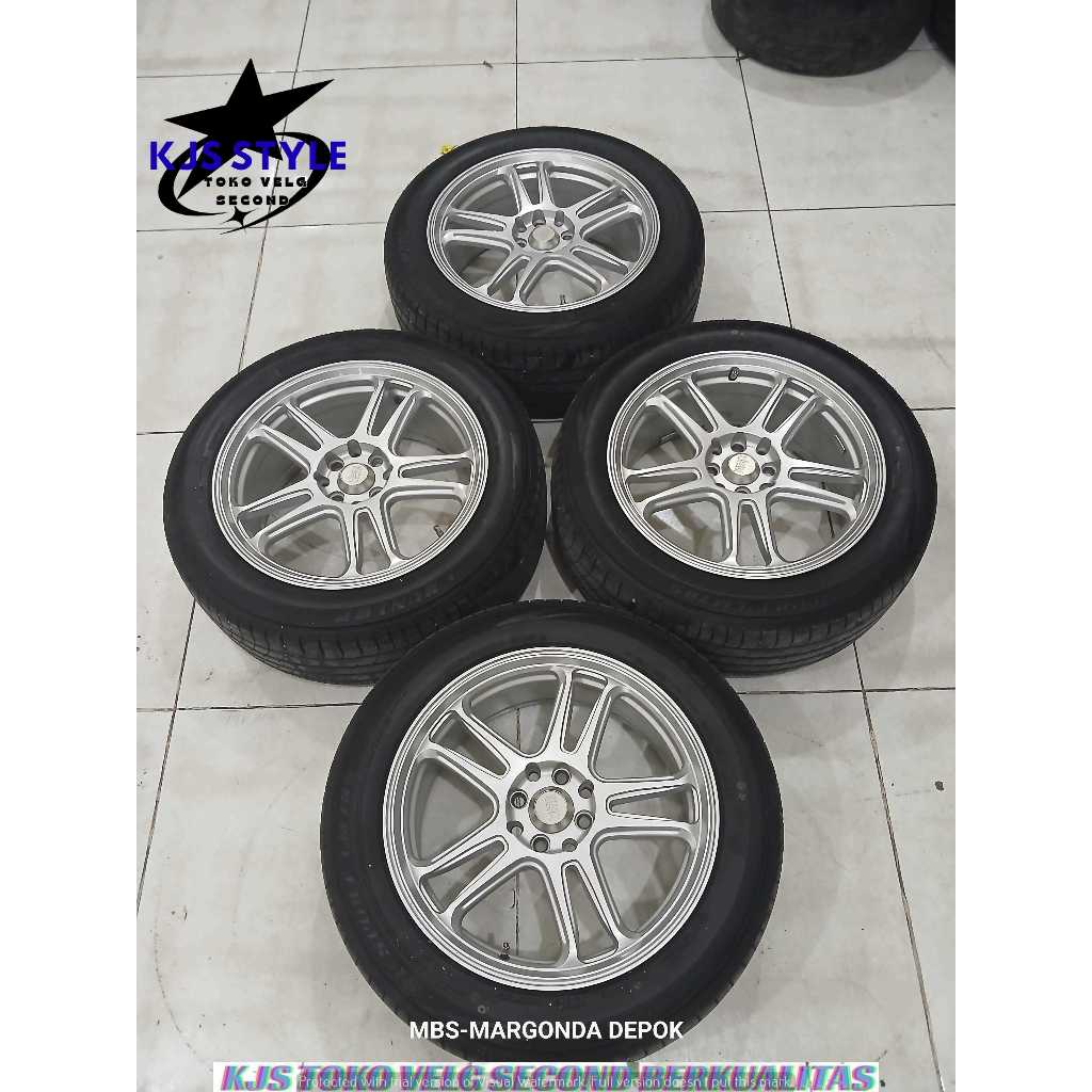 VELG RACING SECOND MODEL HSR NX SPO RING 17 PCD 4X100-4X114,3 PNP YARIS JAZZ XENIA LIVINA KIJANG LGX