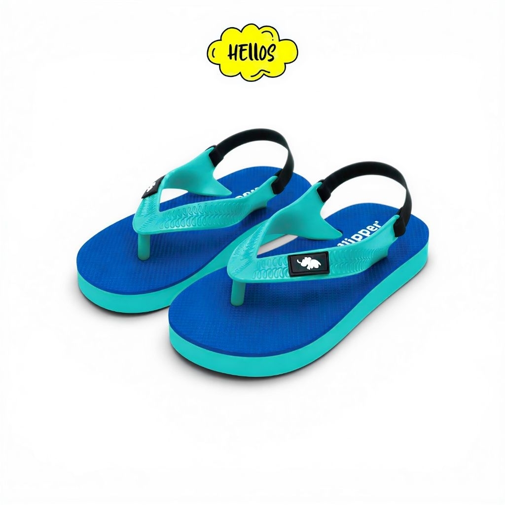 Sandal Jepit Fipper Rubber Anak Laki-Laki/Perempuan (Unisex) - NAVY TOSCA - Fashion Kaki Karet