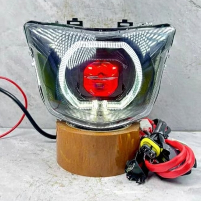 Refektor Lampu Depan Biled Matrix Laser Uk 4.5 Inch Jupiter MX King 150 VI Tinggal Pasang