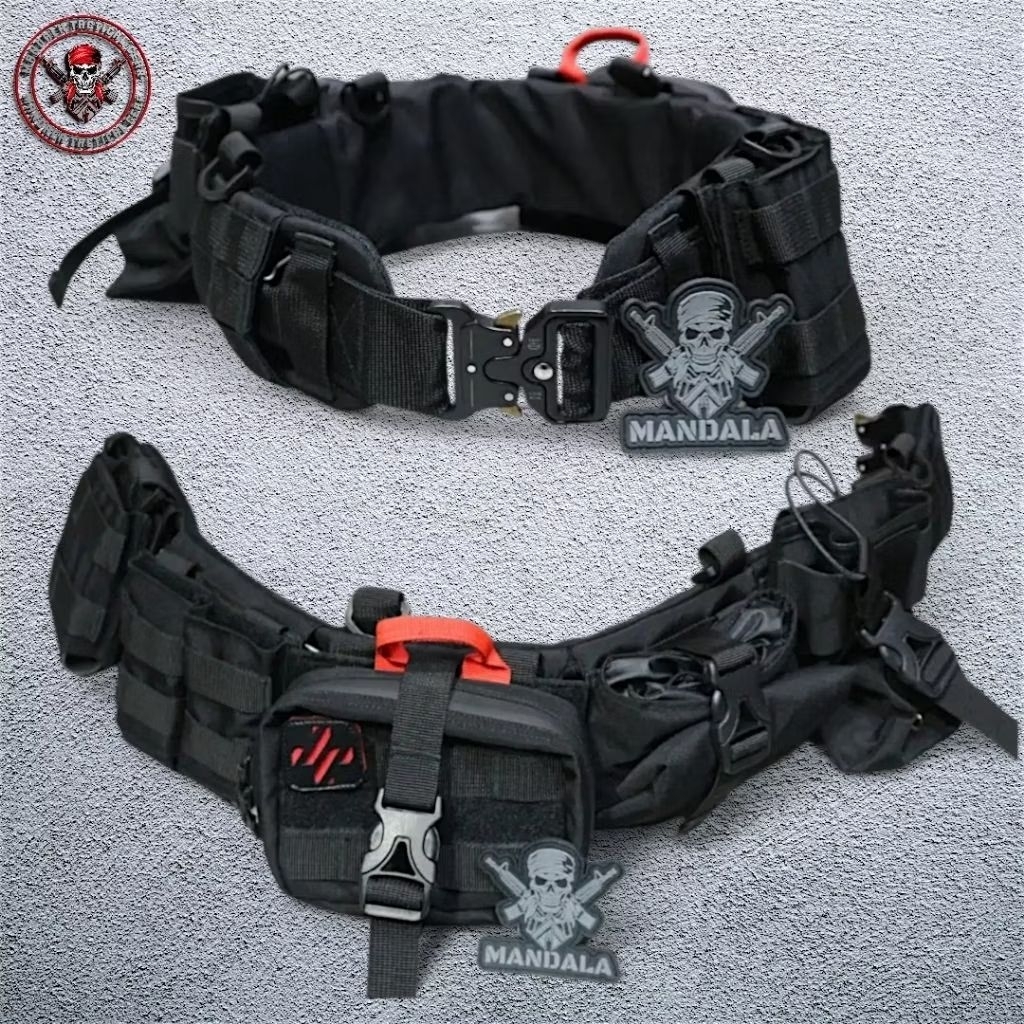 Kopel Tactical WarBelt kopel komplit model jatah Brimob tactical kopel HITAM