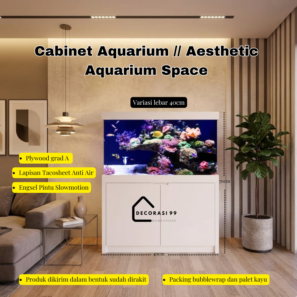 MEJA AKUARIUM // RAK AKUARIUM SERBAGUNA // AESTHETIC AQUASPACE