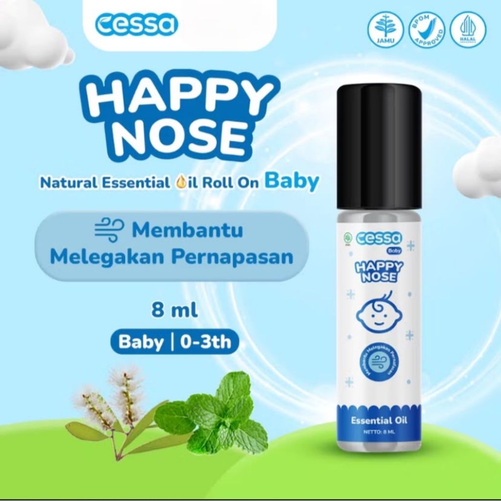 CESSA Happy Nose Baby (Flu dan batuk) - Essential oil Meredakan flu batuk bayi