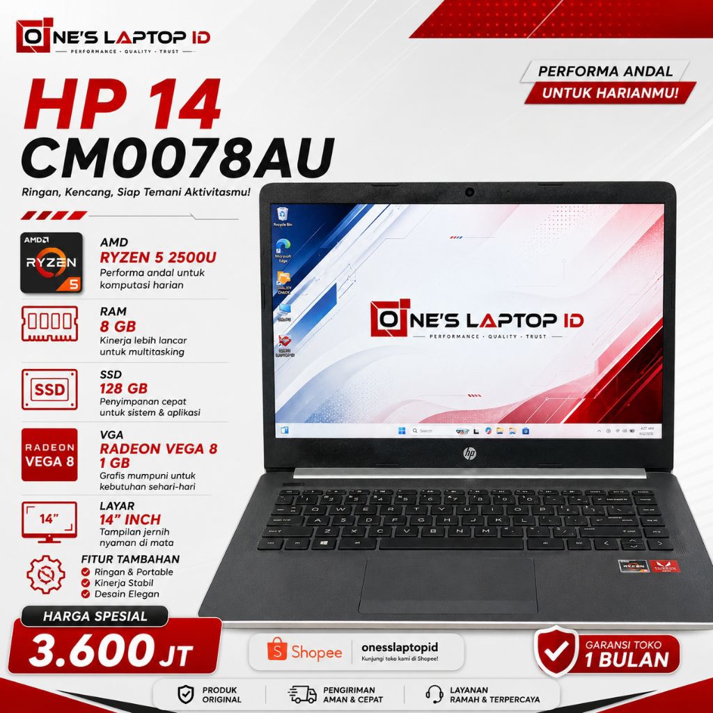 HP 14-CM0078AU RYZEN 5-2500U