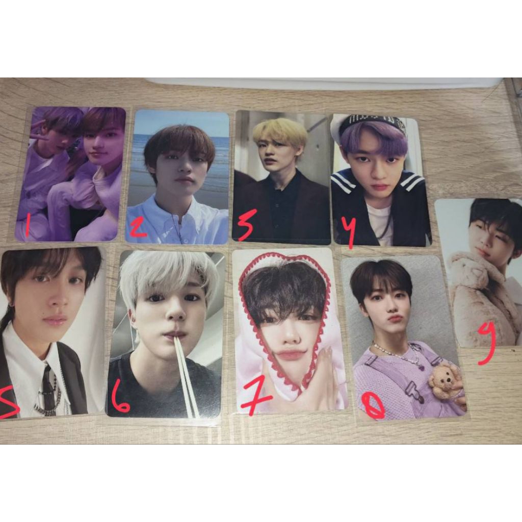 Photocard Official Chenle jumatan terong Haechan pilek Jeno sumpit Jaemin Pout Boneka