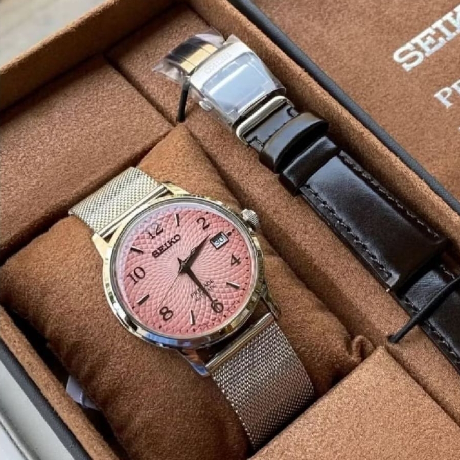 LIMITED EDITION Seiko Presage SRPE47J1 Stainless with Leather Strap